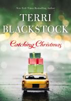 Catching Christmas by Terry Blackstock. Yellow taxi with wrapped presents on top.