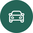 Icon of car in green - Curbside Pickup Quick link