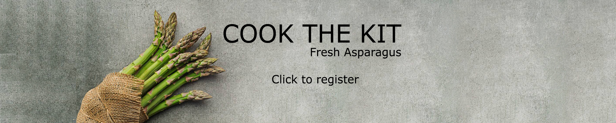 Bag of asparagus "Cook the Kit click to register"