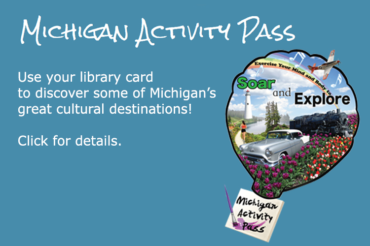 Image of hot air balloon. "Michigan Activity Pass"