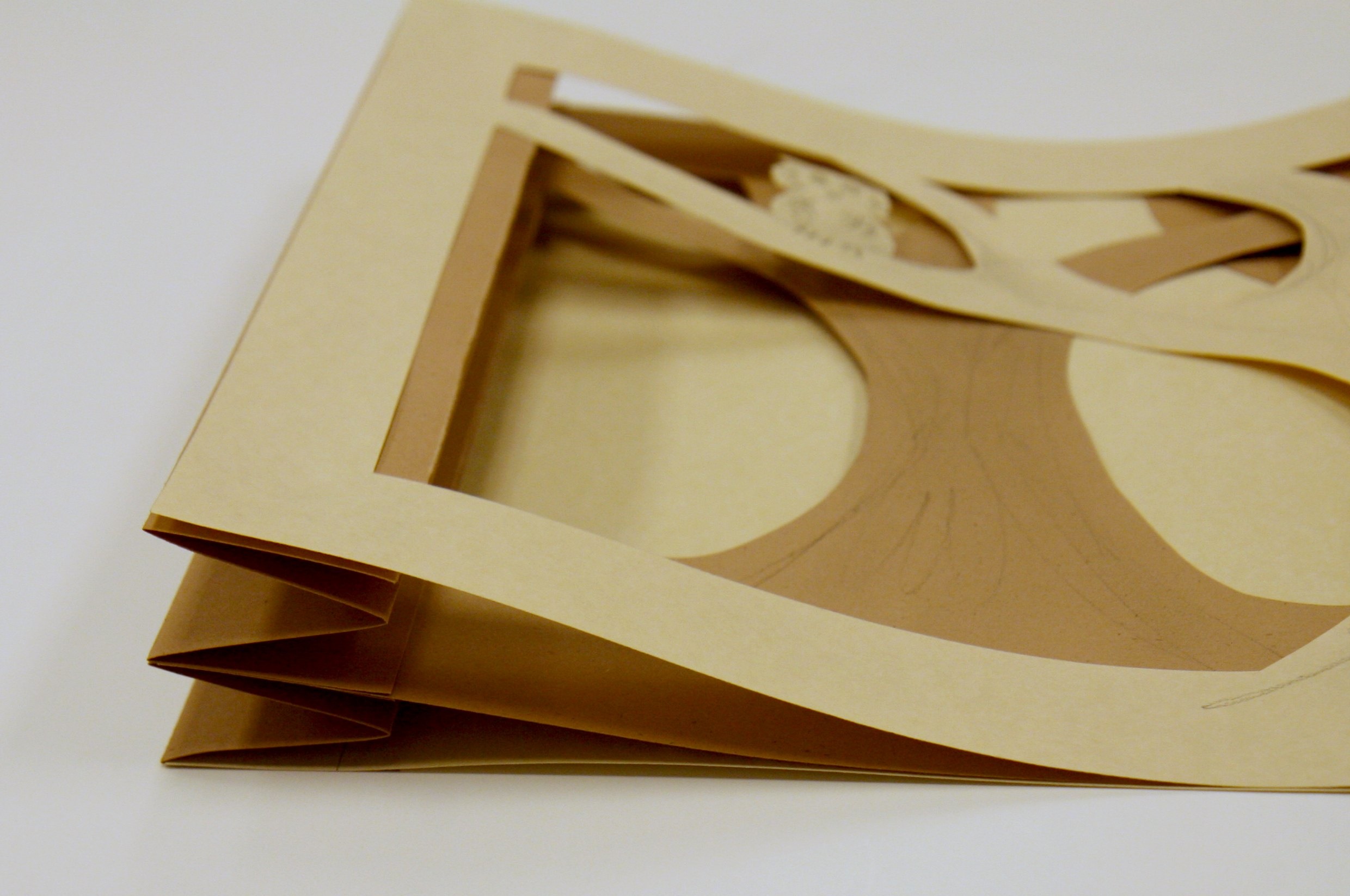 Image of folded paper tunnel book