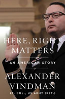 Image for "Here, Right Matters"