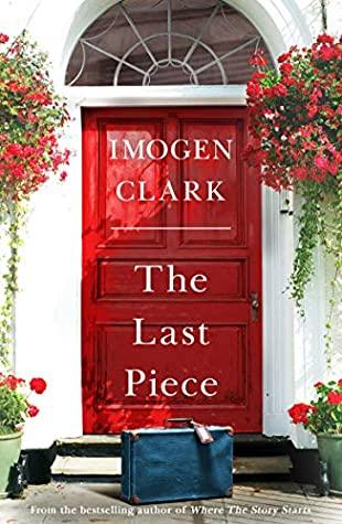 The Last Piece by Imogen Clark book cover, white house with red door. 