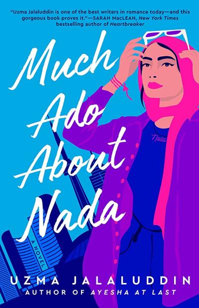 much ado about nada cover, woman with hijab
