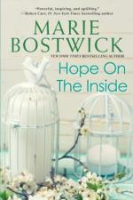 Hope on the Inside by Marie Bostwick, book cover. White bird cages and cherry blossom branches.