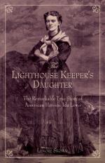 The Lighthouse Keeper's Daughter by Lenore Skomal book cover. Girl with crossed arms.