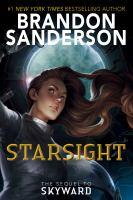 Starsight by Brandon Sanderson book cover. Planet and standing woman.