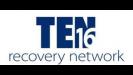 Ten 16 Recovery Network logo in blue and white. 