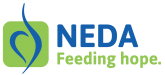 NEDA Feeding Hope logo with green and blue design. 