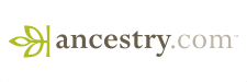 Ancestry.com logo with green leaves