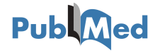 PubMed logo with book icon.
