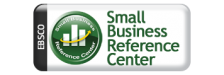 Small Business Reference Center, Ebsco logo with green icon.
