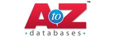 A to Z Databases logo in red blue text. 