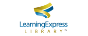 Learning Express Library logo in blue and white.